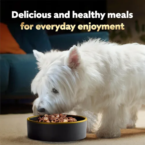 Vista 9 de Cesar Home Delights - Comida húmeda para perros adultos, pollo y verduras de cocción lenta en salsa y estofado de ternera, lote variado, comida