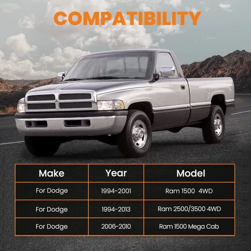 Vista 4 de maXpeedingrods Kit de nivelación delantera de 3.5 pulgadas para Dodge Ram 1500 2500 3500 4WD 1994-2013, espaciadores de resorte helicoidal