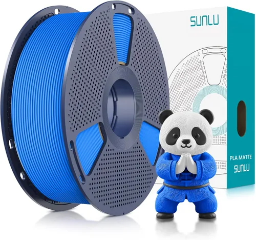 Vista 27 de SUNLU - Filamento PLA para impresora 3D, 0.07 pulg, perfectamente enrollado con acabado mate, impresión 99% FDM, carrete de 2.2 lb, 1082 pies, negro