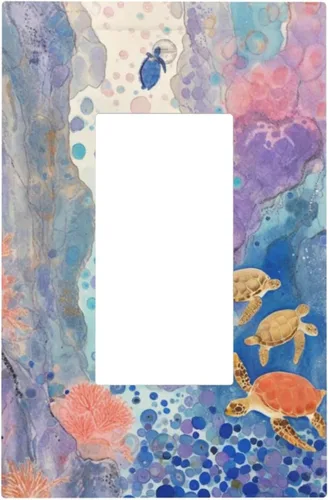 Vista 484 de Cubiertas de salida de impresión de líneas doradas de granito de mármol marrón, 1 palanca y 1 combinación basculante, placa decorativa de pared