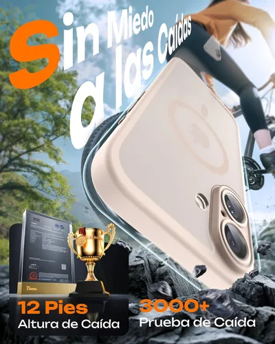 Vista 1176 de TOCOL Funda para iPhone 11, compatible con Magsafe, protección completa de cámara, imanes integrados, protección contra caídas, funda translúcida