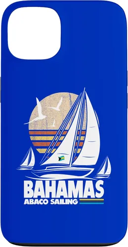 Vista 7 de Abaco Sloop Sailing Bahamas Regatta Sailboat Bahamian Flag Case for iPhone 16