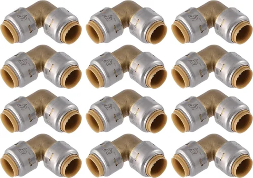 Vista 12 de SharkBite Max Codo de 90 Grados de 1/2 Pulgada, Paquete de 4, Accesorio de Plomería de Latón de Conexión Rápida, Tubo PEX, Cobre, CPVC, PE-RT, HDPE