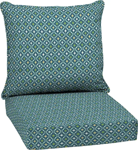 Vista 117 de Arden Selections Juego de cojines profundos para exteriores, 24 x 24 pulgadas, resistente al clima, a prueba de lluvia, resistente a la decoloración
