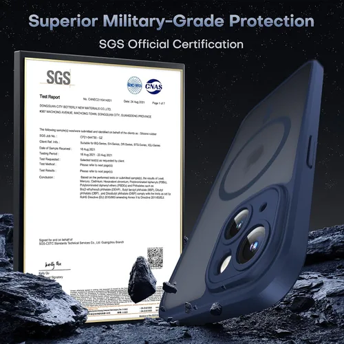 Vista 355 de TOCOL Funda para iPhone 11, compatible con Magsafe, protección completa de cámara, imanes integrados, protección contra caídas, funda translúcida