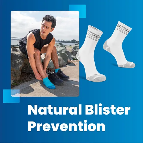 Vista 2 de Balega Calcetines deportivos de rendimiento Hidden Comfort invisibles para correr para hombre (1 par)