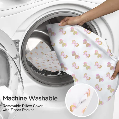 Vista 6 de Almohada de lactancia Little Grape Land, almohada multifuncional para lactancia con almohada para el brazo, paquete de 3 almohadas de apoyo