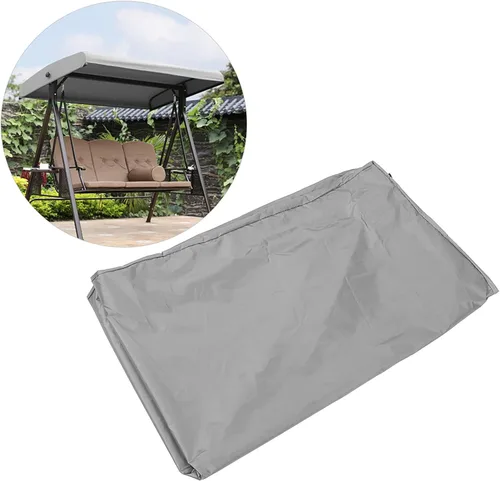 Vista 4 de Cubierta de repuesto para toldo de columpio, cubierta de columpio impermeable para silla de columpio, cubierta de columpio para patio de jardín