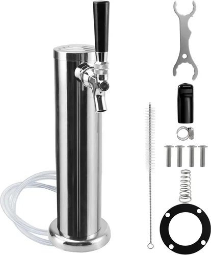 Torre Kegerator Grifo de cerveza de un solo grifo Torre de cerveza, torre de faceta de cerveza, dispensador de grifo de cerveza Torre de acero