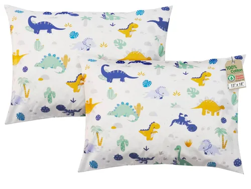 Vista 16 de ZPECC Almohada para niños pequeños con funda de almohada - 13x18 pulgadas Almohada pequeña de algodón orgánico para niños, almohadas de cama suaves