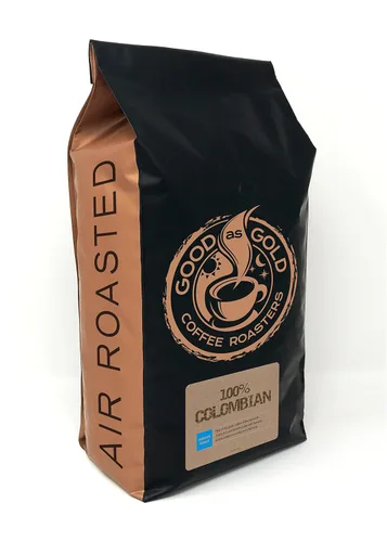Vista 10 de Granos de café de Chiapas mexicano (5 libras), comercio justo, tostado medio, tostadores de café Good As Gold