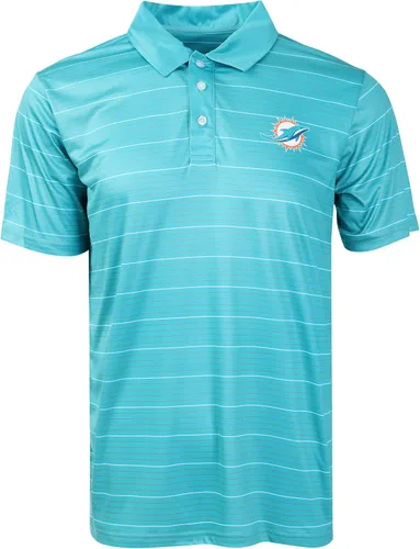 Vista 13 de FOCO Mens NFL Team Logo Striped Polyester Polo Short Sleeve Shirt