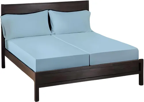 Vista 31 de Giza Sheets Twin – Sábanas de 100% algodón egipcio Giza – Sábanas para colchón de hasta 18 pulgadas de profundidad – 4 piezas de sábanas de algodón