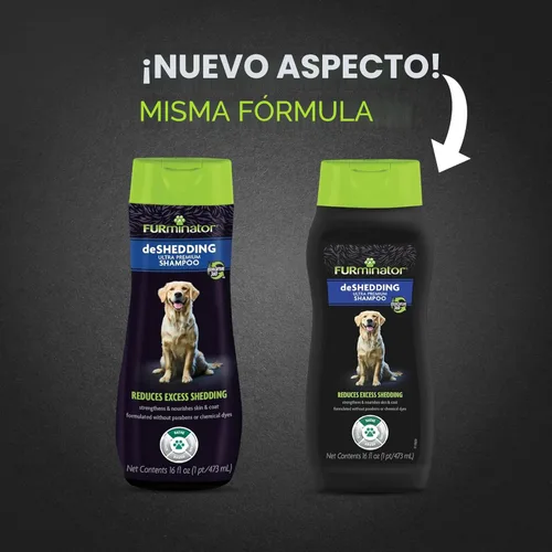 Vista 3 de FURminator Champú ultra premium para perros que ayuda a reducir el exceso de desprendimiento, 16 onzas