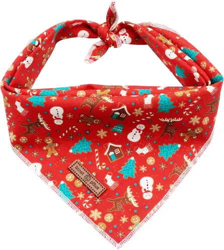 Vista 39 de Lionet Paws Bandana para Perro de Algodón Lavable Pañuelo Bufanda Bandana Triangular para Perros Pequeños Medianos y Grandes Cuadrícula Negra