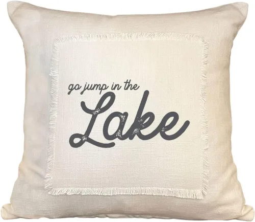 Vista 5 de Second Nature By Hand Boho Chic Decorative 18x18 Pillow Cover - Unique Couch Accent for Living Room or Bed - Sofa Throw Pillow Case (Let's Cuddle)