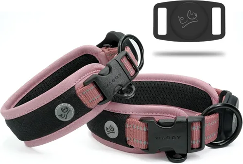 Vista 12 de Aitag - Collar para perro de alta calidad, soporte para collar de perro, acolchado de malla de aire reflectante, collar de perro de liberación