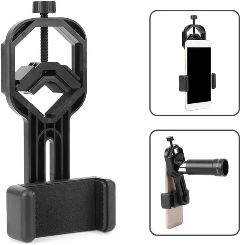 Vista 2 de Hilitand S erounder - Adaptador de teléfono para telescopio, adaptador de soporte de teléfono celular compatible con prismáticos, monoculares