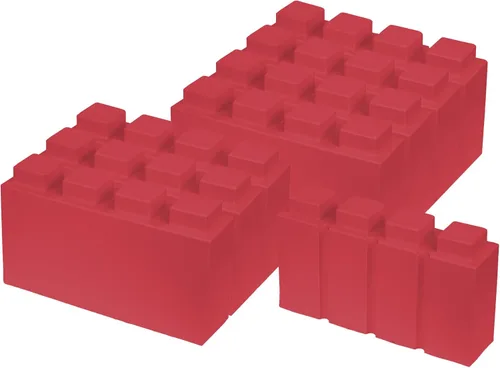 Vista 19 de EverBlock Paquete modular de plástico de tamaño natural de 3 x 3 pulgadas Bloques de construcción gigantes Fácil de conectar y reutilizar Uso