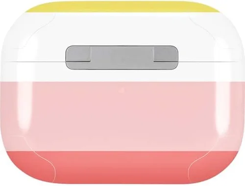 Vista 2 de Skinit Calcomanía de audio compatible con Apple AirPods Pro (2ª generación, 2022), diseño original de rayas primaverales de Skinit