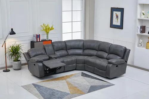 Vista 134 de Betsy Furniture 8018 - Juego de sillón reclinable de cuero reconstituido, para sala, sofá reclinable, sofá de dos piezas y sillón de cuero