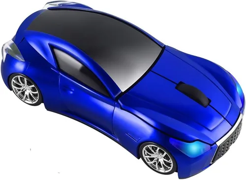 Vista 4 de elec Space Cool Sport Car Shape 2.4GHz Ratones inalámbricos ópticos inalámbricos con receptor USB para PC portátil 1600DPI 3 botones