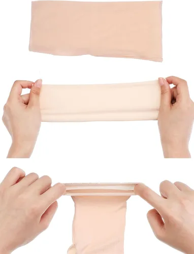 Vista 4 de Bememo Guantes sin dedos para mujer guantes de protección UV hasta la muñeca guantes de algodón con bloqueo solar guantes de conducción unisex