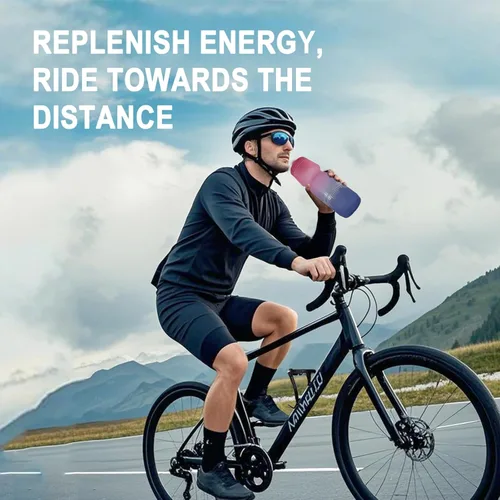 Vista 7 de GEMFUL Botellas de agua de ciclismo sin BPA, botella de ciclismo de 24 onzas, a prueba de fugas, para bicicleta de carretera, bicicleta, viajes