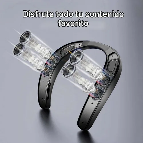 Vista 2 de Altavoz de cuello, Altavoces de sonido envolvente estéreo con banda