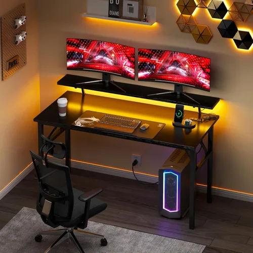 Vista 186 de DlandHome Escritorio plegable pequeño de 31.5 pulgadas, escritorio de computadora para oficina en casa, mesa plegable para espacios pequeños,