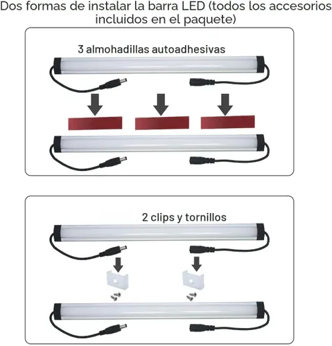 Vista 5 de Luces LED Litever bajo clóset, Plateado, LL-008-6W, 31.00watts, 120.00 volts