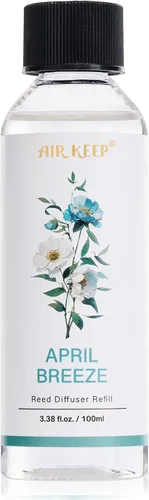 Airkeep - Recarga de aceite para difusor de varillas/Brisa de abril/100ml