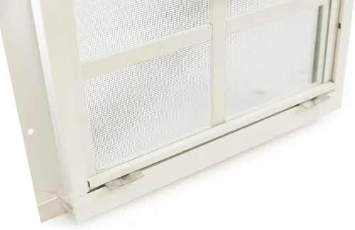 Vista 6 de Ventanas de cobertizo de 18 x 23 pulgadas (paquete de 1) Ventanas corredizas con vidrio templado y mallas Montaje al ras, marcos de aluminio