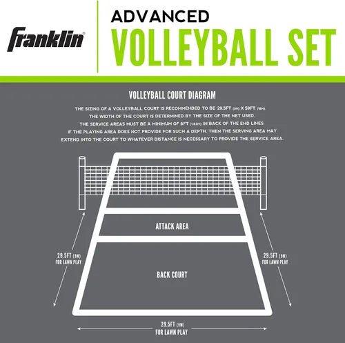 Vista 6 de Set de Voleibol Franklin Sports, Multi, talla única