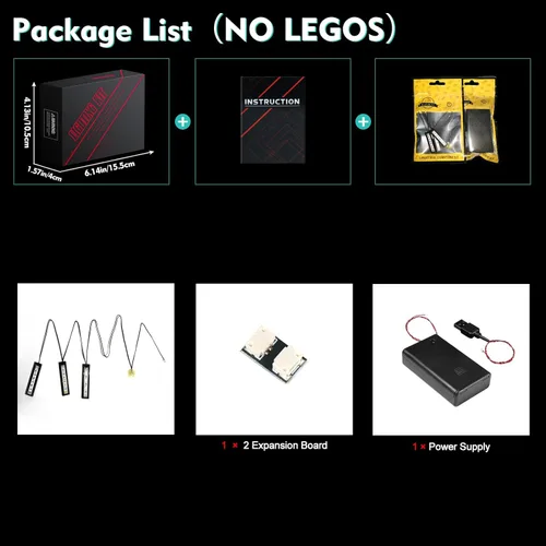 Vista 4 de VONADO Kit de luz LED compatible con Lego The Nether Portal Ambush 21255 (solo luces, sin modelos) Juego de iluminación creativa Accesorios