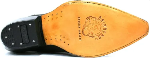 Vista 3 de Grinders Carolina Botas vaqueras negras occidentales para hombre Negro
