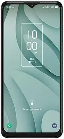 TCL 40 XE 5G (espectro desbloqueado) - Pantalla HD+ de 6.56 pulgadas, conectividad 5G, batería de 5000 mAh, 4 GB de RAM + 64 GB de almacenamiento,