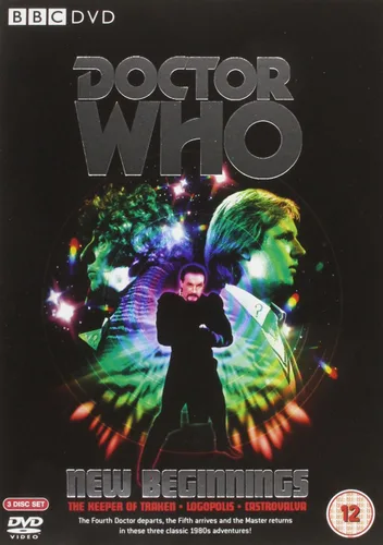 Vista 2 de Doctor Who New Beginnings (The Keeper of the TrakenLogopolisCastrovalva). Region 2 DVD