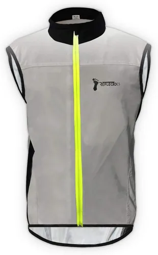 Vista 2 de Full Reflective Vest For Night Visibility - Cycling Gilet - Running Vest