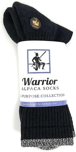 Vista 7 de Warrior Alpaca Socks - Todo el día - Todos los días - Forro de rizo - Acolchado - Calcetines multiusos - Unisex