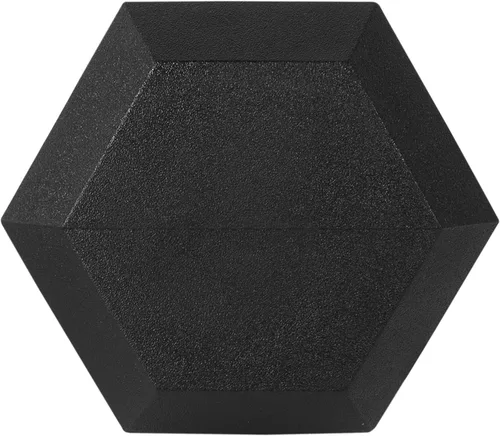 Vista 4 de Fitvids - Mancuernas hexagonales con revestimiento de goma, par de 40 libras