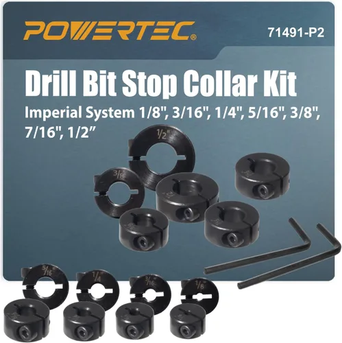 Vista 14 de POWERTEC Kit de plantilla de clavija, kit de plantilla de clavija de 1/2 pulgada, plantillas de clavijas autocentrantes para carpintería