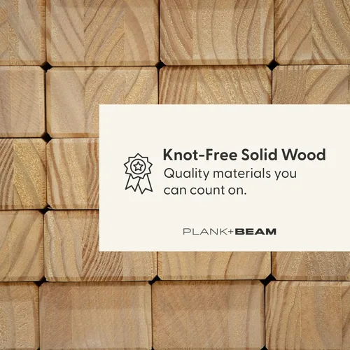 Vista 11 de Plank+Beam Mesa consola de madera maciza, 46 pulgadas, mesa de sofá, mesa de entrada estrecha para pasillo, detrás del sofá, sala de estar, Blanco