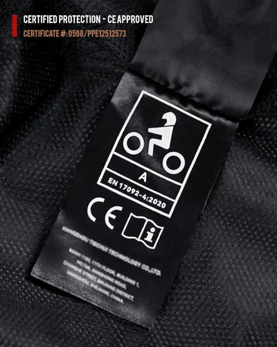Vista 8 de BORLENI Chaqueta para motociclista, resistente al viento, equipo de protección de todo el cuerpo para motociclista