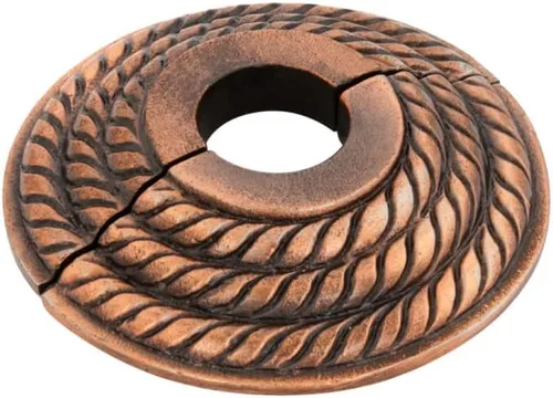 Vista 39 de Renovators Supply Manufacturing Placa de Escudo de Aluminio 3.13" DE Escutcheon 1" IPS Brida de Radiador Negra