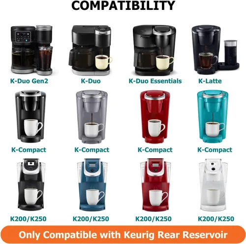 Vista 3 de Kit de inicio Keurig de repuesto para cafeteras K-Compact, K-Duo, K-Duo Gen 2, K-Duo Essentials, K-Latte, K200, K250
