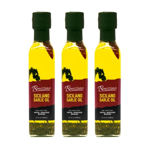 Benissimo Aceite, Siciliano, 8.10 onzas (paquete de 3)