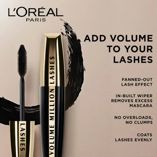 Vista 4 de LOreal Paris Volume Million Lashes Máscara de Pestañas - Extra Black
