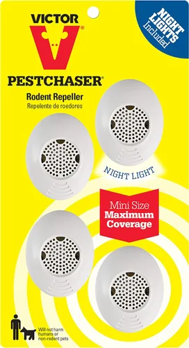 Vista 8 de Victor Mini M753SN ultrasónico con luz nocturna, paquete de 3, color blanco