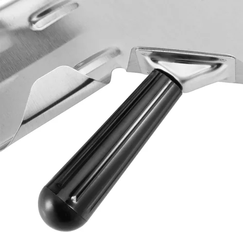 Vista 3 de JEUIHAU 2 cucharas de acero inoxidable para papas fritas de doble mango, bolsa comercial de acero inoxidable para palomitas de maíz, papas fritas